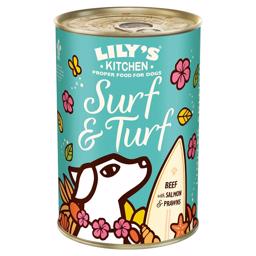 Lily's Kitchen Våtfoder för vuxna hundar Surf & Turf 400g